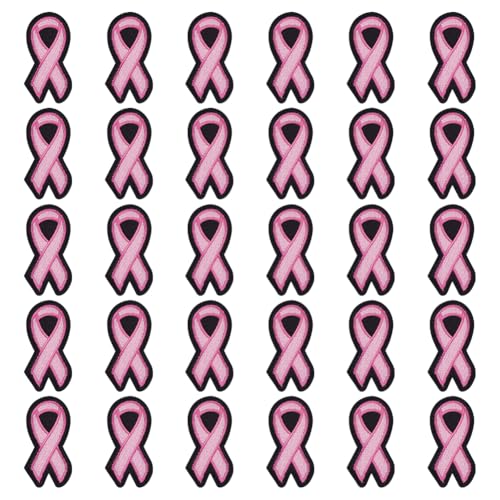 FINGERINSPIRE 30 Stück Aufnäher Mit Rosa Schleife Zum Aufbügeln/Aufnähen Mit Perlrosa Polyester Schmelzkleber. Verzierung Zur Brustkrebs Aufklärung als Dekoration. FINGERINSPIRE 30 Stück Aufnäher Mit Rosa Schleife Zum Aufbügeln/Aufnähen Mit Perlrosa Polyester Schmelzkleber. Verzierung Zur Brustkrebs Aufklärung als Dekoration. von FINGERINSPIRE