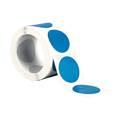 FINGERINSPIRE 300 Stück/Rolle Scratch Off-Aufkleber Runde Etiketten, entwickelt, um Ihre eigenen Scratch-Off-Karten, Raffles, Promotions, Hochzeit 25mm (blau) zu erstellen von FINGERINSPIRE