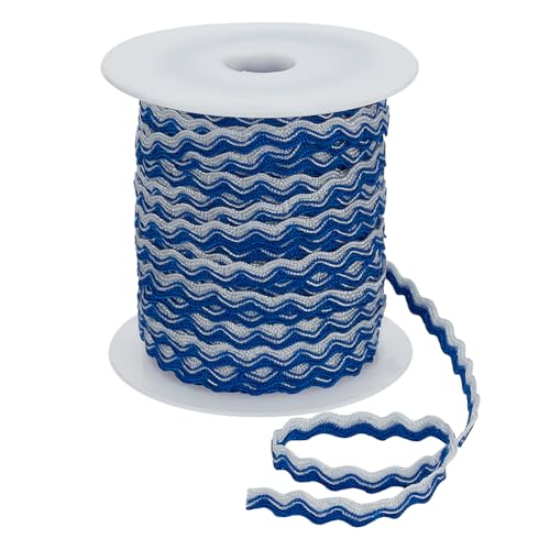 FINGERINSPIRE 32 m Gewellte Fransenborte Zum Biegen 2 Bündel Mit Einer Leeren Kunststoffspule 8.5mm Breites Gewelltes Bortenband Aus Polypropylen Mittelblaue Gewellte Fransenborte Zum Nähen Kostüm FINGERINSPIRE 32 m Gewellte Fransenborte Zum Biegen 2 Bündel Mit Einer Leeren Kunststoffspule 8.5mm Breites Gewelltes Bortenband Aus Polypropylen Mittelblaue Gewellte Fransenborte Zum Nähen Kostüm von FINGERINSPIRE