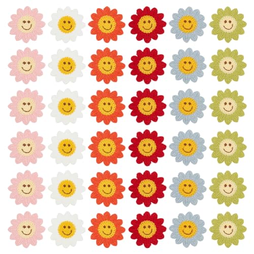 FINGERINSPIRE 36 STK 6 Farben Häkel Blumenapplikation Zum Aufnähen 6x6.3 cm Verzierung Handgefertigt Gehäkelte Blumen Applikationen Für Kleidungsreparatur DIY Basteldekor FINGERINSPIRE 36 STK 6 Farben Häkel Blumenapplikation Zum Aufnähen 6x6.3 cm Verzierung Handgefertigt Gehäkelte Blumen Applikationen Für Kleidungsreparatur DIY Basteldekor von FINGERINSPIRE