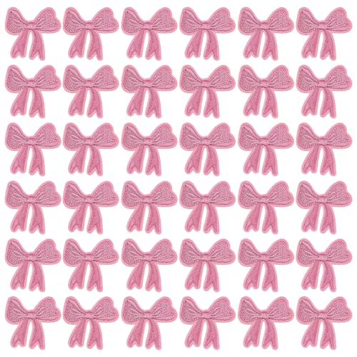 FINGERINSPIRE 36 Stück Schleifen Aufnäher 3.3x3.3cm Mini Rosa Schleife Zum Aufbügeln Bestickte Applikation Süße Schleife Zum Aufbügeln Für DIY Kleidung Hüte Taschen Scrapbooking FINGERINSPIRE 36 Stück Schleifen Aufnäher 3.3x3.3cm Mini Rosa Schleife Zum Aufbügeln Bestickte Applikation Süße Schleife Zum Aufbügeln Für DIY Kleidung Hüte Taschen Scrapbooking von FINGERINSPIRE