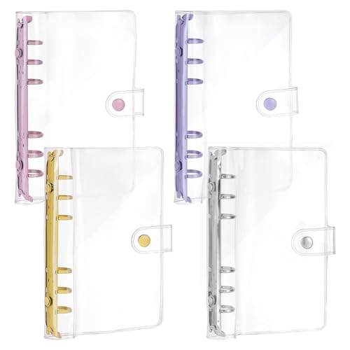 FINGERINSPIRE 4 Stück A6 transparente Weiche PVC 6 Ring Ordnerhülle 4 Farben Notizbuch Planer Ordner PVC Hüllen Ordner Ordner Notizbuchhüllen Nachfüllbare Ringordner Ordner Zum Schutz Der Hülle FINGERINSPIRE 4 Stück A6 transparente Weiche PVC 6 Ring Ordnerhülle 4 Farben Notizbuch Planer Ordner PVC Hüllen Ordner Ordner Notizbuchhüllen Nachfüllbare Ringordner Ordner Zum Schutz Der Hülle von FINGERINSPIRE