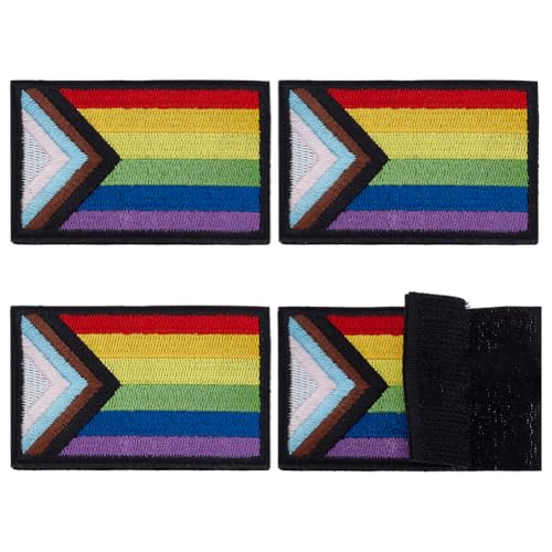 FINGERINSPIRE 4 Stück Bestickte Aufnäher Mit Schwulenflaggen 53x81mm Applikationen Mit Regenbogenflaggen Progress Pride Gay Pride Lesben Aufnäher Aus Polyester Love LGBT Applikationen Flaggenaufnäher FINGERINSPIRE 4 Stück Bestickte Aufnäher Mit Schwulenflaggen 53x81mm Applikationen Mit Regenbogenflaggen Progress Pride Gay Pride Lesben Aufnäher Aus Polyester Love LGBT Applikationen Flaggenaufnäher von FINGERINSPIRE