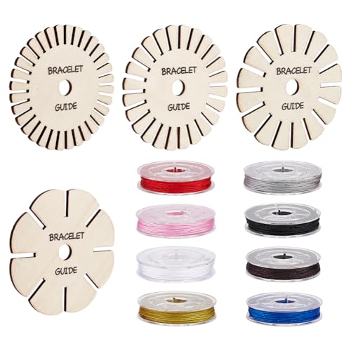FINGERINSPIRE 4 Stück Runde Flechtplatte Für Holzarmbänder Mit 8 Farben Nylonschnüren Geflochtene Scheibe Flechtplatte Für Holzarmbänder Jalousienkordeln Geflochtenen Armbändern Windspielen FINGERINSPIRE 4 Stück Runde Flechtplatte Für Holzarmbänder Mit 8 Farben Nylonschnüren Geflochtene Scheibe Flechtplatte Für Holzarmbänder Jalousienkordeln Geflochtenen Armbändern Windspielen von FINGERINSPIRE