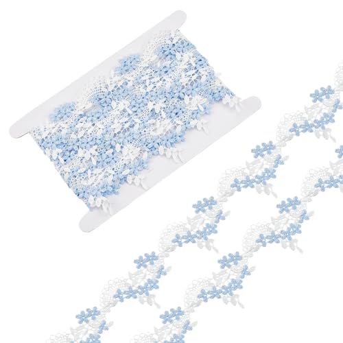 FINGERINSPIRE 4.6 m Blau Weißer Spitzenbesatz 47 mm Breit Blumenstickerei Spitzenbänder Polyester Florale Spitzenbänder Spitzenkanten Applikation Zum Nähen Hochzeit Party Kleid Haarband Dekoration FINGERINSPIRE 4.6 m Blau Weißer Spitzenbesatz 47 mm Breit Blumenstickerei Spitzenbänder Polyester Florale Spitzenbänder Spitzenkanten Applikation Zum Nähen Hochzeit Party Kleid Haarband Dekoration von FINGERINSPIRE