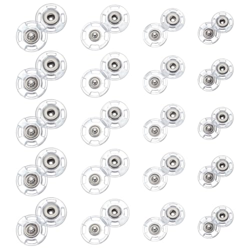FINGERINSPIRE 40 Stück Transparente Druckknöpfe Zum Aufnähen 4 Größen Dekorativer Druckknopf Aus Edelstahl Mit Loch Metalldruckknöpfe Druckknöpfe Kunststoffverzierung Für DIY Dekoration FINGERINSPIRE 40 Stück Transparente Druckknöpfe Zum Aufnähen 4 Größen Dekorativer Druckknopf Aus Edelstahl Mit Loch Metalldruckknöpfe Druckknöpfe Kunststoffverzierung Für DIY Dekoration von FINGERINSPIRE