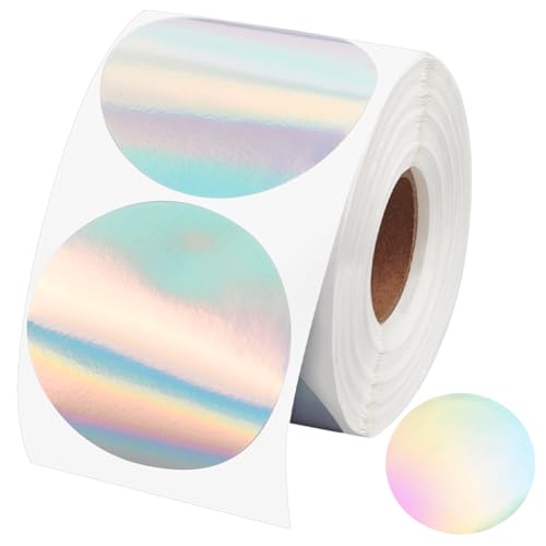 FINGERINSPIRE 400 Stück Holografische Kreis Thermoaufkleber 4.9 cm Runde Direkte Thermo Etiketten Selbstklebende Punkt Thermodrucker Aufkleber Bedruckbares Regenbogen Glitzer Thermoetikett Für DIY FINGERINSPIRE 400 Stück Holografische Kreis Thermoaufkleber 4.9 cm Runde Direkte Thermo Etiketten Selbstklebende Punkt Thermodrucker Aufkleber Bedruckbares Regenbogen Glitzer Thermoetikett Für DIY von FINGERINSPIRE