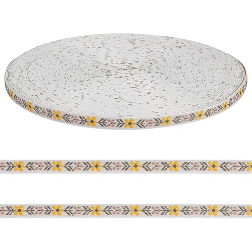 FINGERINSPIRE 45.72 m Spitzenbesatz Blumen Jacquardband 10mm Stickerei Chinlon Bänder Blumenmuster Buntes Schleifenmaterial Spitzenbesatz Kunsthandwerksbedarf Für Scrapbooking Geschenkverpackungen FINGERINSPIRE 45.72 m Spitzenbesatz Blumen Jacquardband 10mm Stickerei Chinlon Bänder Blumenmuster Buntes Schleifenmaterial Spitzenbesatz Kunsthandwerksbedarf Für Scrapbooking Geschenkverpackungen von FINGERINSPIRE