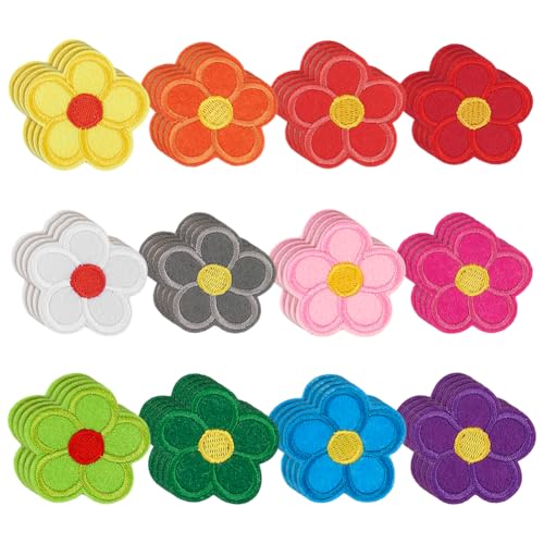 FINGERINSPIRE 48 Stück Bunte Blumen Aufnäher Zum Aufbügeln 45mm 12 Farben Computergesteuerter Bestickter Blumen Aufnäher Für Kleidung Reparatur Applikation In Blumenform Kostüm Zubehör Für Kleider FINGERINSPIRE 48 Stück Bunte Blumen Aufnäher Zum Aufbügeln 45mm 12 Farben Computergesteuerter Bestickter Blumen Aufnäher Für Kleidung Reparatur Applikation In Blumenform Kostüm Zubehör Für Kleider von FINGERINSPIRE