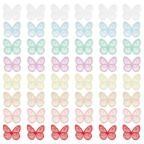 FINGERINSPIRE 48 Stück Stickerei Aufnäher Mit Schmetterlings Motiv 8 Farben Schmetterlingsform Stickapplikationen Zum Aufbügeln/Aufnähen Schmetterlings Aufnäher Für Kleider Kostüm Ornament Zubehör FINGERINSPIRE 48 Stück Stickerei Aufnäher Mit Schmetterlings Motiv 8 Farben Schmetterlingsform Stickapplikationen Zum Aufbügeln/Aufnähen Schmetterlings Aufnäher Für Kleider Kostüm Ornament Zubehör von FINGERINSPIRE