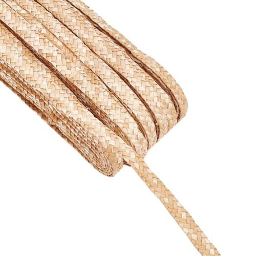 FINGERINSPIRE 48 m Weizenstrohband Zur Hutherstellung 7~8mm Breites Millinery Hut Stroh Flechtband Blanchierte Mandelfarbe Natürliches Weizenstroh Hutherstellung DIY Bastelzubehör FINGERINSPIRE 48 m Weizenstrohband Zur Hutherstellung 7~8mm Breites Millinery Hut Stroh Flechtband Blanchierte Mandelfarbe Natürliches Weizenstroh Hutherstellung DIY Bastelzubehör von FINGERINSPIRE