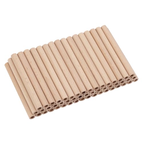 FINGERINSPIRE 50 Stück Hohlholzstäbchen 10x1cm Weizenfarbene Säulenform Natürliche Holzdübelstangen Holzstäbe Mit 6mm Loch Unbehandelte Buchenholzstangen Für Heimwerker Bastel Und Kunstprojekte FINGERINSPIRE 50 Stück Hohlholzstäbchen 10x1cm Weizenfarbene Säulenform Natürliche Holzdübelstangen Holzstäbe Mit 6mm Loch Unbehandelte Buchenholzstangen Für Heimwerker Bastel Und Kunstprojekte von FINGERINSPIRE