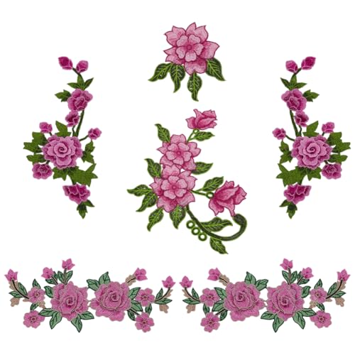 FINGERINSPIRE 6 Stück Stickerei Pfingstrose Aufnäher 3 Stile 3D Rosa Flora Mit Blättern Stoffaufnäher Polyester Gestickte Applikationen Für Hut Tasche Jeans Reparatur Kunsthandwerk Kleidung Cheongsam FINGERINSPIRE 6 Stück Stickerei Pfingstrose Aufnäher 3 Stile 3D Rosa Flora Mit Blättern Stoffaufnäher Polyester Gestickte Applikationen Für Hut Tasche Jeans Reparatur Kunsthandwerk Kleidung Cheongsam von FINGERINSPIRE