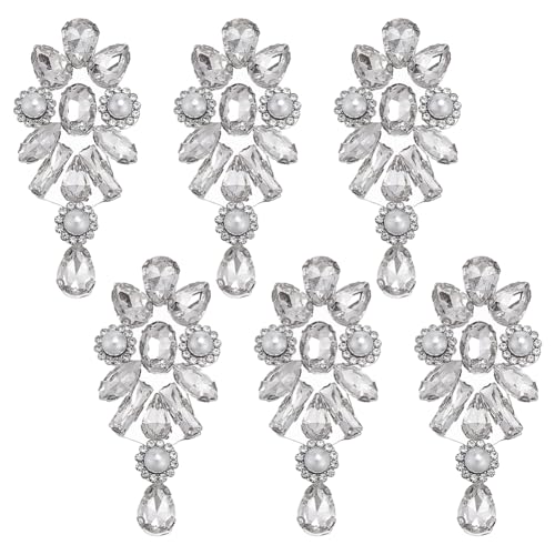 FINGERINSPIRE 6 Stück Strass Kristall Applikation 75x35mm Blumen Strass Applikation Aufnäher Strasssteine Zum Aufbügeln/Aufnähen Für Hochzeit Brautkleid Schuhe Kleidung DIY Kleidungsdekoration FINGERINSPIRE 6 Stück Strass Kristall Applikation 75x35mm Blumen Strass Applikation Aufnäher Strasssteine Zum Aufbügeln/Aufnähen Für Hochzeit Brautkleid Schuhe Kleidung DIY Kleidungsdekoration von FINGERINSPIRE