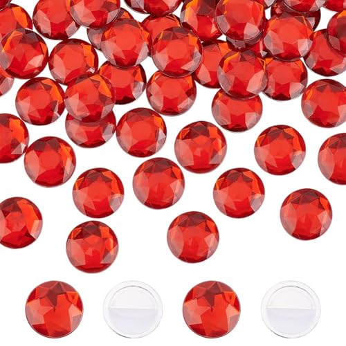 FINGERINSPIRE 60 Stück 20mm Flache Rückseite, Rund Acryl Strass Rot Selbstklebend Runde Juwelen Kunststoff Edelsteine, Verzierungen Zum Aufkleben, Kristall Kreis Edelsteine Für DIY Cosplay Handwerk FINGERINSPIRE 60 Stück 20mm Flache Rückseite, Rund Acryl Strass Rot Selbstklebend Runde Juwelen Kunststoff Edelsteine, Verzierungen Zum Aufkleben, Kristall Kreis Edelsteine Für DIY Cosplay Handwerk von FINGERINSPIRE