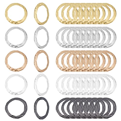 FINGERINSPIRE 60 Stück 5 Farben Verbindungsringe Messing Gehämmerte 16mm Messing Gehämmerte Verbinden Links Anhänger Tibetischer Stil Metallkreise Antike Kreise Charms für Ohrringe Halsketten FINGERINSPIRE 60 Stück 5 Farben Verbindungsringe Messing Gehämmerte 16mm Messing Gehämmerte Verbinden Links Anhänger Tibetischer Stil Metallkreise Antike Kreise Charms für Ohrringe Halsketten von FINGERINSPIRE