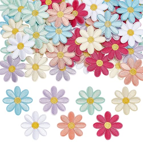 FINGERINSPIRE 70 Stück Blumen Aufnäher Zum Aufbügeln Bunt Süße Gänseblümchen Applikation 4x4cm Bestickte Blumen Aufnäher Für DIY Bastelarbeiten Kleidung Kleider Rucksäcke Hüte Dekorationen FINGERINSPIRE 70 Stück Blumen Aufnäher Zum Aufbügeln Bunt Süße Gänseblümchen Applikation 4x4cm Bestickte Blumen Aufnäher Für DIY Bastelarbeiten Kleidung Kleider Rucksäcke Hüte Dekorationen von FINGERINSPIRE