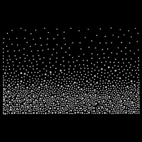 FINGERINSPIRE 8 Bogen Glitzer Strass Aufbügler Durchsichtige Strass Hotfix Applikationen Kristall Strass Aufkleber Hot Melt Funkelnde Flache Runde Strass Patches Zur Verzierung von Kleidung von FINGERINSPIRE