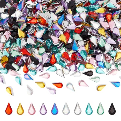 FINGERINSPIRE 800 Stück Strasssteine Mit Flacher Rückseite 10 Farben Acryl Tropfensteine 6x10mm Tropfenform Strasssteine Mit Spitze Auf Der Rückseite Für Schmuckherstellung DIY Bastelarbeiten Kostüm FINGERINSPIRE 800 Stück Strasssteine Mit Flacher Rückseite 10 Farben Acryl Tropfensteine 6x10mm Tropfenform Strasssteine Mit Spitze Auf Der Rückseite Für Schmuckherstellung DIY Bastelarbeiten Kostüm von FINGERINSPIRE