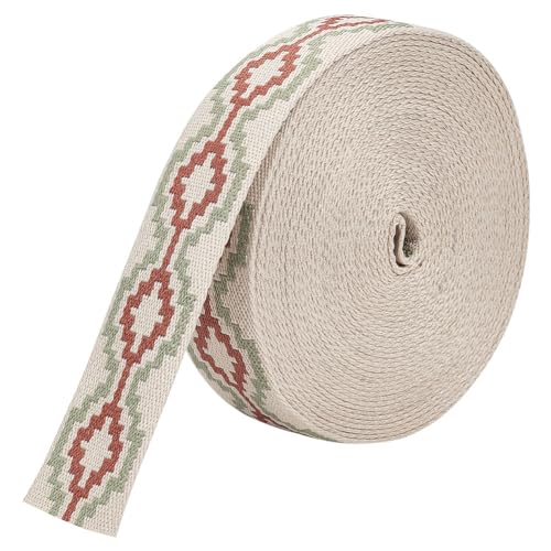 FINGERINSPIRE 9.1 m Kreuz Jacquardband 3.8 cm Breit Vintage Geometrisch Gewebter Besatz Böhmischer Stil Polyester Poly Gurtband Zum Nähen von Kleidung Hochzeit Geschenkverpackung Taschenriemen FINGERINSPIRE 9.1 m Kreuz Jacquardband 3.8 cm Breit Vintage Geometrisch Gewebter Besatz Böhmischer Stil Polyester Poly Gurtband Zum Nähen von Kleidung Hochzeit Geschenkverpackung Taschenriemen von FINGERINSPIRE