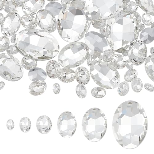 FINGERINSPIRE 94 Stück 6 Größen Kristallglas Strasssteine Oval Spitze Rückseite Strasssteine Glaskristalle Diamanten Mit Silberfarbener Rückseite Für Schmuck Basteln Kleidung Schuhe Kostüme FINGERINSPIRE 94 Stück 6 Größen Kristallglas Strasssteine Oval Spitze Rückseite Strasssteine Glaskristalle Diamanten Mit Silberfarbener Rückseite Für Schmuck Basteln Kleidung Schuhe Kostüme von FINGERINSPIRE