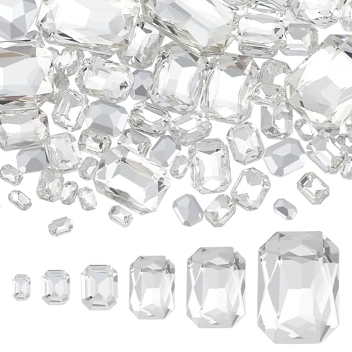 FINGERINSPIRE 94 Stück 6 Größen Kristallglas Strasssteine Rechteckig Spitze Rückseite Strasssteine Glaskristalle Diamanten Mit Silberfarbener Rückseite Für Schmuck Basteln Kleidung Schuhe Kostüme FINGERINSPIRE 94 Stück 6 Größen Kristallglas Strasssteine Rechteckig Spitze Rückseite Strasssteine Glaskristalle Diamanten Mit Silberfarbener Rückseite Für Schmuck Basteln Kleidung Schuhe Kostüme von FINGERINSPIRE