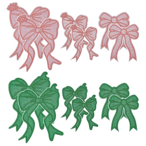 FINGERINSPIRE Aufnäher zum Aufbügeln, Schleife, Krone, Hexenhut, 3 Stile, rosa und grün, bestickt, dekorative Applikation, Sweatshirt, seitliche Schleife, Flicken für Hoodies, Kleidung, Jeans, Jacken FINGERINSPIRE Aufnäher zum Aufbügeln, Schleife, Krone, Hexenhut, 3 Stile, rosa und grün, bestickt, dekorative Applikation, Sweatshirt, seitliche Schleife, Flicken für Hoodies, Kleidung, Jeans, Jacken von FINGERINSPIRE