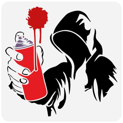 FINGERINSPIRE Banksy Mann Graffiti Sprühfarben Schablone 30x30 cm Wiederverwendbare Mann Graffiti Malschablone Große Sprühfarbe Zeichenvorlage PET Banksy Themen Schablone Zum Malen Auf Holz FINGERINSPIRE Banksy Mann Graffiti Sprühfarben Schablone 30x30 cm Wiederverwendbare Mann Graffiti Malschablone Große Sprühfarbe Zeichenvorlage PET Banksy Themen Schablone Zum Malen Auf Holz von FINGERINSPIRE