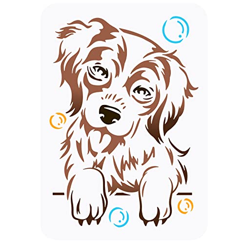 FINGERINSPIRE Beagle Hunde Malschablone 21x29.7cm Wiederverwendbare Haustier Hunde Zeichnungsvorlage, DIY Bastel Hunde Schablone Tier Hunde Schablone Zum Malen Auf Wand, Holz, Möbel, Stoff von FINGERINSPIRE