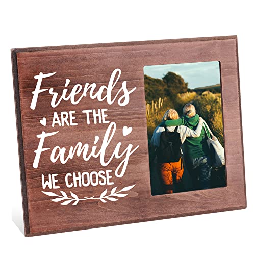 FINGERINSPIRE Bilderrahmen Friends Are The Family We Choose 10x15 cm Going Away Bilderrahmen Mit Herzmuster Zum Aufhängen/Tischplatte Aus Holz Geschenkrahmen Für Beste Freunde Zum College Abschluss FINGERINSPIRE Bilderrahmen Friends Are The Family We Choose 10x15 cm Going Away Bilderrahmen Mit Herzmuster Zum Aufhängen/Tischplatte Aus Holz Geschenkrahmen Für Beste Freunde Zum College Abschluss von FINGERINSPIRE