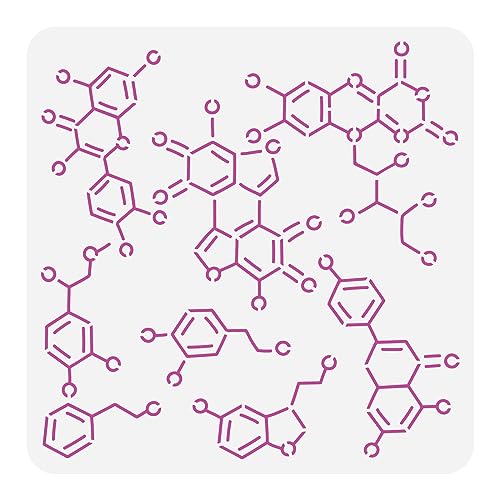 FINGERINSPIRE Chemische Struktur Schablone Zum Malen 30x30 cm Wiederverwendbare Organische Chemie Schablone Große Wissenschaftliche Elemente Zeichenvorlage Tägliche Themenschablone Für Holzleinwand FINGERINSPIRE Chemische Struktur Schablone Zum Malen 30x30 cm Wiederverwendbare Organische Chemie Schablone Große Wissenschaftliche Elemente Zeichenvorlage Tägliche Themenschablone Für Holzleinwand von FINGERINSPIRE
