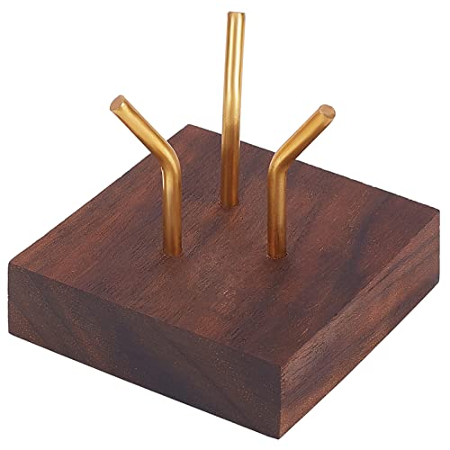 FINGERINSPIRE Dekorative Display Sockel mit Holzsockel mit Metallarm Display Ständer Staffelei aus Holz Kleine Halter für Glaskugeln für Kristallkugeln, Mineralsteine, Fotos FINGERINSPIRE Dekorative Display Sockel mit Holzsockel mit Metallarm Display Ständer Staffelei aus Holz Kleine Halter für Glaskugeln für Kristallkugeln, Mineralsteine, Fotos von FINGERINSPIRE
