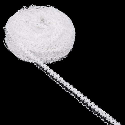 FINGERINSPIRE Elastischer Rüschen Spitzenbesatz 18.3 m Weißer Rüschen Spitzenbesatz Dehnbares Rüschen Spitzenband Gewebter Rüschenrand Spitzenbesatz Zum Nähen Basteln Kleidern Kleidungsdekoration FINGERINSPIRE Elastischer Rüschen Spitzenbesatz 18.3 m Weißer Rüschen Spitzenbesatz Dehnbares Rüschen Spitzenband Gewebter Rüschenrand Spitzenbesatz Zum Nähen Basteln Kleidern Kleidungsdekoration von FINGERINSPIRE