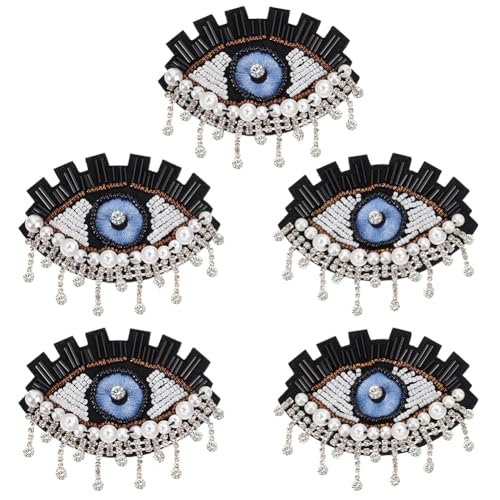 FINGERINSPIRE Evil Eye Quaste Strass Applikation 8,1 x 5,1 cm Teufelsauge Aufnäher Evil Eye bestickt Perlen Patches Quaste Auge Applikation mit Perlen Röhrchen Strass für Stoff Dekor 5 Stück FINGERINSPIRE Evil Eye Quaste Strass Applikation 8,1 x 5,1 cm Teufelsauge Aufnäher Evil Eye bestickt Perlen Patches Quaste Auge Applikation mit Perlen Röhrchen Strass für Stoff Dekor 5 Stück von FINGERINSPIRE