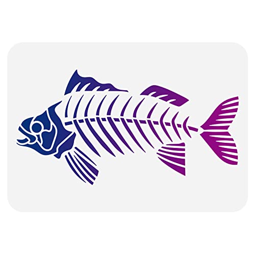 FINGERINSPIRE Fischgräten-Malschablonen, 21.1x29.7 cm, Fischschablonen, Kunststoff, Fischknochenmuster, Zeichnen, Malschablonen, wiederverwendbar, Boden, Heimdekorationen FINGERINSPIRE Fischgräten-Malschablonen, 21.1x29.7 cm, Fischschablonen, Kunststoff, Fischknochenmuster, Zeichnen, Malschablonen, wiederverwendbar, Boden, Heimdekorationen von FINGERINSPIRE