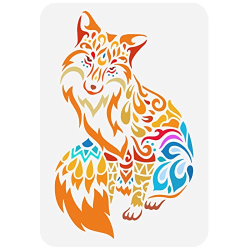 FINGERINSPIRE Schablone Mandala Fuchs 21x29.7 cm Wiederverwendbar DIY Handwerk Sitzender Fuchs Malvorlage Tierthema FINGERINSPIRE Schablone Mandala Fuchs 21x29.7 cm Wiederverwendbar DIY Handwerk Sitzender Fuchs Malvorlage Tierthema von FINGERINSPIRE