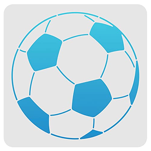 FINGERINSPIRE Fußball Schablone 30x30cm Kunststoff Fußball Zeichnungs Malschablonen Quadratische Wiederverwendbare Sportliches Treffen Wettbewerb Schablonen zum Malen auf Holz Boden Wand Fliesen FINGERINSPIRE Fußball Schablone 30x30cm Kunststoff Fußball Zeichnungs Malschablonen Quadratische Wiederverwendbare Sportliches Treffen Wettbewerb Schablonen zum Malen auf Holz Boden Wand Fliesen von FINGERINSPIRE