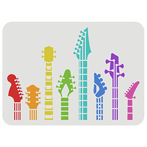 FINGERINSPIRE Gitarrenhals Schablone 29.7x21cm Wiederverwendbare Gitarrenhals Muster Schablone Gitarrenmalerei Schablone Musik Schablone zum Malen auf Wand Holz Möbel Stoff und Papier FINGERINSPIRE Gitarrenhals Schablone 29.7x21cm Wiederverwendbare Gitarrenhals Muster Schablone Gitarrenmalerei Schablone Musik Schablone zum Malen auf Wand Holz Möbel Stoff und Papier von FINGERINSPIRE