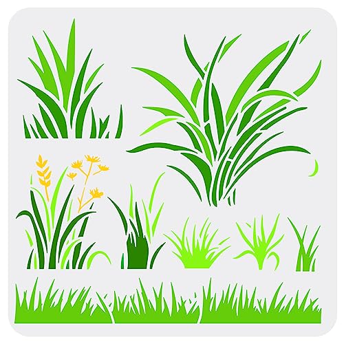 FINGERINSPIRE Gras Schablone Zum Malen 30x30 cm Wiederverwendbare Schilfgras Zeichenvorlage Kunststoff Rohrkolben Malschablone Blätter Pflanzen Muster Schablone Zum Malen Auf Wand Holzmöbeln FINGERINSPIRE Gras Schablone Zum Malen 30x30 cm Wiederverwendbare Schilfgras Zeichenvorlage Kunststoff Rohrkolben Malschablone Blätter Pflanzen Muster Schablone Zum Malen Auf Wand Holzmöbeln von FINGERINSPIRE