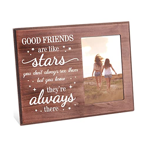 FINGERINSPIRE Gute Freunde sind wie Sterne man sieht sie nicht immer aber man weiß dass sie immer da sind Freund Bilderrahmen 10x15cm einzigartiger Geburtstags-Fotorahmen aus Holz für die Freundin FINGERINSPIRE Gute Freunde sind wie Sterne man sieht sie nicht immer aber man weiß dass sie immer da sind Freund Bilderrahmen 10x15cm einzigartiger Geburtstags-Fotorahmen aus Holz für die Freundin von FINGERINSPIRE