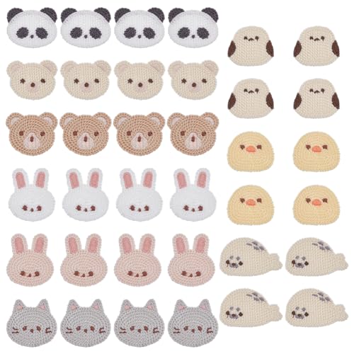 FINGERINSPIRE Häkelapplikationen, 8 Stile, schöne Tiere, zum Aufnähen, Kaninchen, Vogel, Siegel, kleine Stricktiere, Designs für Bastelarbeiten, Stirnbänder, Jeans, Rucksäcke, Stoffdekoration, 32 FINGERINSPIRE Häkelapplikationen, 8 Stile, schöne Tiere, zum Aufnähen, Kaninchen, Vogel, Siegel, kleine Stricktiere, Designs für Bastelarbeiten, Stirnbänder, Jeans, Rucksäcke, Stoffdekoration, 32 von FINGERINSPIRE