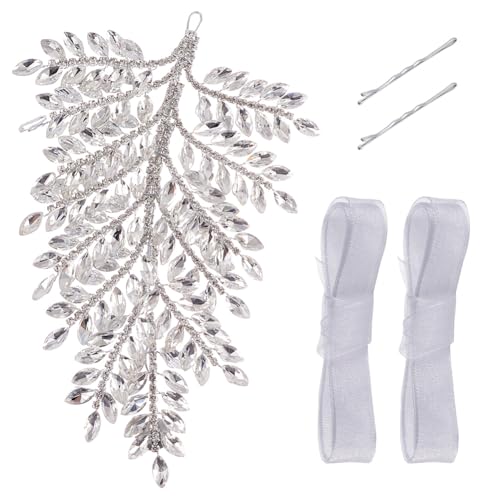FINGERINSPIRE Handgefertigte Applikationen Mit Strassperlen 180x100x5mm Helle Kristall Patches 3D Strass Applikationen Mit 2 Haarnadeln Und 2 Bändern Für Hochzeitskleider Kleidung Bastelarbeiten DIY FINGERINSPIRE Handgefertigte Applikationen Mit Strassperlen 180x100x5mm Helle Kristall Patches 3D Strass Applikationen Mit 2 Haarnadeln Und 2 Bändern Für Hochzeitskleider Kleidung Bastelarbeiten DIY von FINGERINSPIRE