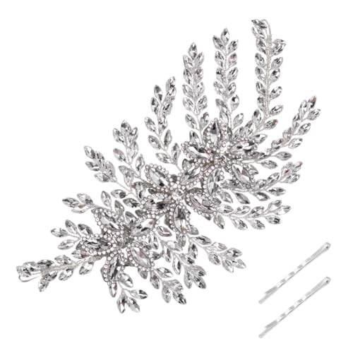 FINGERINSPIRE Handgefertigte Applikationen Mit Strassperlen 215x110x10mm Leuchtende Kristall Patches 3D Blumen Strass Applikationen Mit 2 Haarnadeln Für Hochzeitskleider Kleidung Bastelarbeiten DIY FINGERINSPIRE Handgefertigte Applikationen Mit Strassperlen 215x110x10mm Leuchtende Kristall Patches 3D Blumen Strass Applikationen Mit 2 Haarnadeln Für Hochzeitskleider Kleidung Bastelarbeiten DIY von FINGERINSPIRE