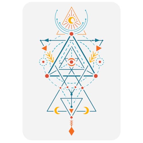 FINGERINSPIRE Heilige Geometrie Schablone Zum Malen 21x29.7 cm Geometrische Figuren Zeichenvorlage Ausgehöhlte Sonne Mond Auge Malschablone Wiederverwendbare Religionsthema Vorlage Für Heimdekoration FINGERINSPIRE Heilige Geometrie Schablone Zum Malen 21x29.7 cm Geometrische Figuren Zeichenvorlage Ausgehöhlte Sonne Mond Auge Malschablone Wiederverwendbare Religionsthema Vorlage Für Heimdekoration von FINGERINSPIRE