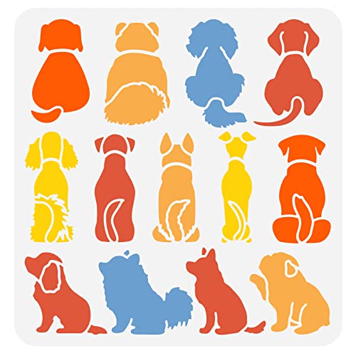 FINGERINSPIRE Hundeschablone 30x30cm Hündchen Sitzend Schablone Kunststoff Hundemuster Malschablone Große Wiederverwendbare Hunde Sitzen Schablone Für Heimwerker Malerei Wand Möbel Dekoration FINGERINSPIRE Hundeschablone 30x30cm Hündchen Sitzend Schablone Kunststoff Hundemuster Malschablone Große Wiederverwendbare Hunde Sitzen Schablone Für Heimwerker Malerei Wand Möbel Dekoration von FINGERINSPIRE
