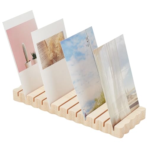 FINGERINSPIRE Kartenständer Aus Holz Rechteckiger Postkartenständer Aus Holz Zitronen Chiffon Karten Trockenständer Tragbarer Kartenhalter Mit Schlitzen Für Grußkarten Postkarten Fotodisplay FINGERINSPIRE Kartenständer Aus Holz Rechteckiger Postkartenständer Aus Holz Zitronen Chiffon Karten Trockenständer Tragbarer Kartenhalter Mit Schlitzen Für Grußkarten Postkarten Fotodisplay von FINGERINSPIRE