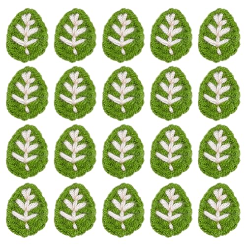 FINGERINSPIRE Kleine Häkelblätter, handgefertigt, grüne Blätter, Verzierungen, 2 x 3 cm, gehäkelte Blumenblätter für Bastelarbeiten, Scrapbooking, Kartenherstellung, Nähen auf Kleidung, 20 Stück FINGERINSPIRE Kleine Häkelblätter, handgefertigt, grüne Blätter, Verzierungen, 2 x 3 cm, gehäkelte Blumenblätter für Bastelarbeiten, Scrapbooking, Kartenherstellung, Nähen auf Kleidung, 20 Stück von FINGERINSPIRE