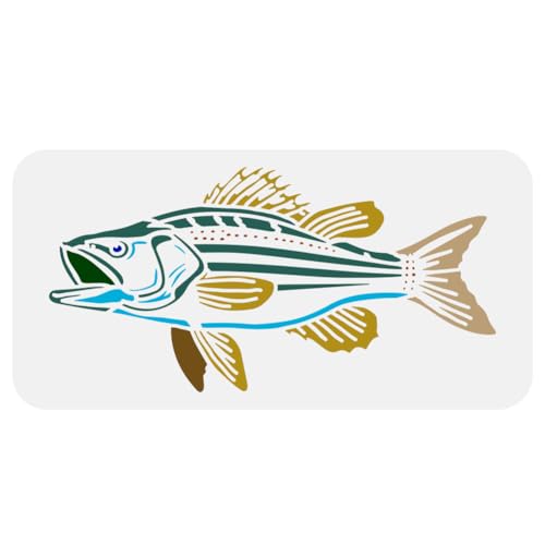 FINGERINSPIRE Malschablone Für Streifenbarsche 30x15cm Kunststoff Haustier Tierfisch Vorlage Wiederverwendbare Fischmuster Schablone Plattfisch Schablone DIY Tiermotiv Schablone Zum Malen Auf Holz FINGERINSPIRE Malschablone Für Streifenbarsche 30x15cm Kunststoff Haustier Tierfisch Vorlage Wiederverwendbare Fischmuster Schablone Plattfisch Schablone DIY Tiermotiv Schablone Zum Malen Auf Holz von FINGERINSPIRE