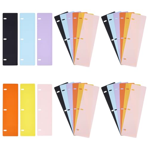 FINGERINSPIRE Mini-Lesezeichen zum Einrasten, 278 x 80 mm, 6 Farben, 3-Ringbuch-Trennblätter, herausnehmbare Kunststoff-Trennblätter für Notizbuch, Planer, 30 Stück FINGERINSPIRE Mini-Lesezeichen zum Einrasten, 278 x 80 mm, 6 Farben, 3-Ringbuch-Trennblätter, herausnehmbare Kunststoff-Trennblätter für Notizbuch, Planer, 30 Stück von FINGERINSPIRE