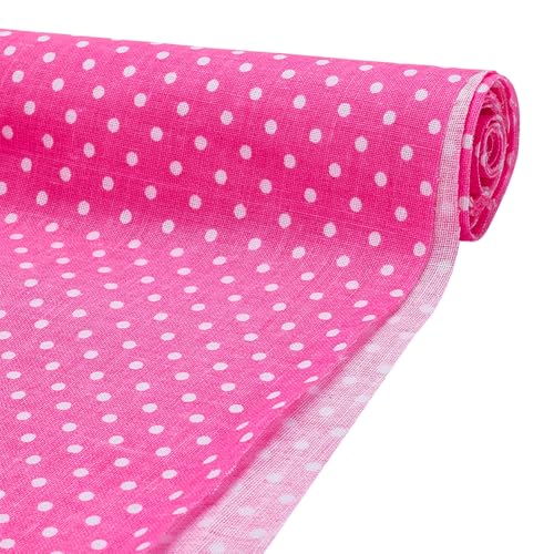 FINGERINSPIRE Mini Stoffbündel Mit Gepunkteten Fat Quarters Zum Quilten 102x158cm Heißer Rosa Baumwoll Patchworkstoff Zum Nähen Und Basteln Für Handgefertigte Bastelbedarfsartikel Bekleidungszubehör FINGERINSPIRE Mini Stoffbündel Mit Gepunkteten Fat Quarters Zum Quilten 102x158cm Heißer Rosa Baumwoll Patchworkstoff Zum Nähen Und Basteln Für Handgefertigte Bastelbedarfsartikel Bekleidungszubehör von FINGERINSPIRE